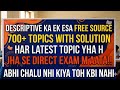 Descriptive ka hidden free source!! 700+ exam revelant topic ek jagah!! 