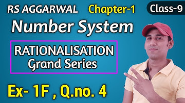 Ex- 1f , Q.4 | RS aggarwal class 9 | Number System | Chapter-1
