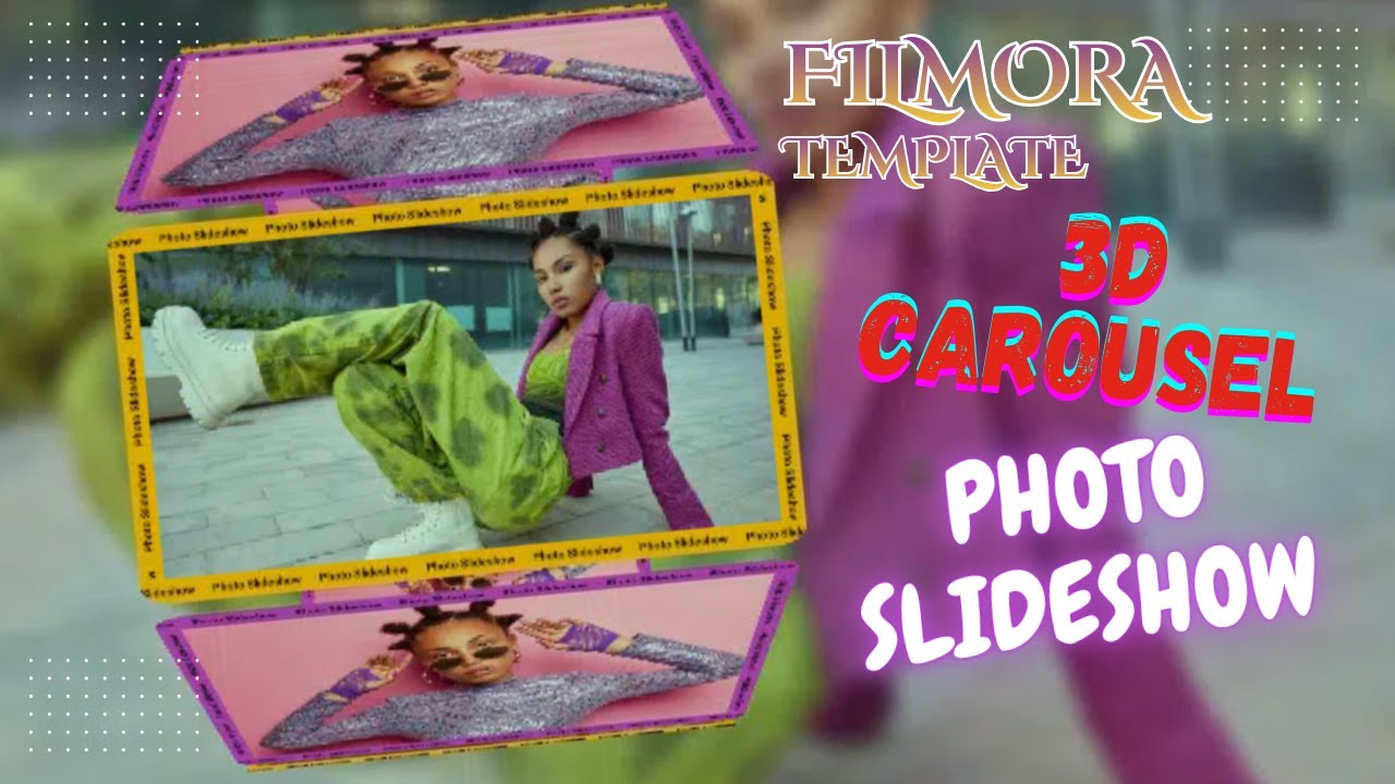 Filmora Template—3D Carousel Photo Slideshow - Filmora 15