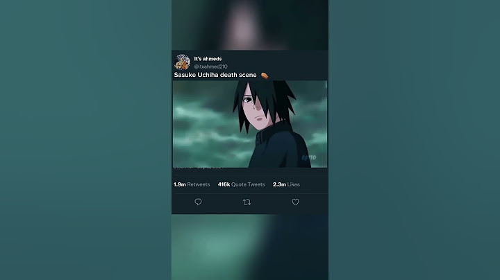 Sasuke Uchiha death scene ⚰️