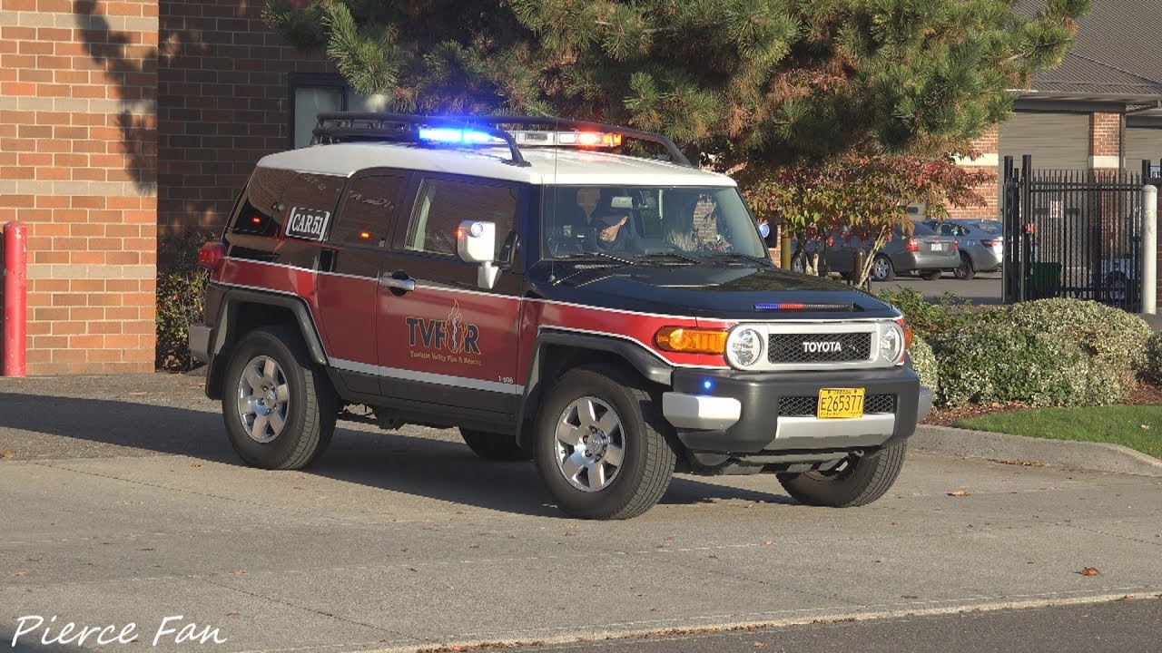 Car 51 + Heavy Rescue 51 Responding Tualatin Valley Fire & Rescue [4K]