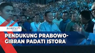 Ratusan Pendukung Prabowo Subianto-Gibran Rakabuming Padati Istora Senayan Jakarta