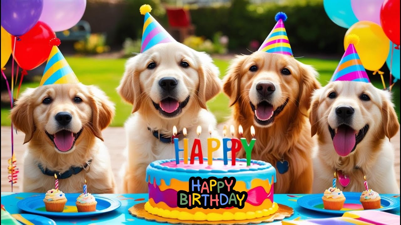 Happy Birthday Song | Dog Song | Happy Birthday with Dogs