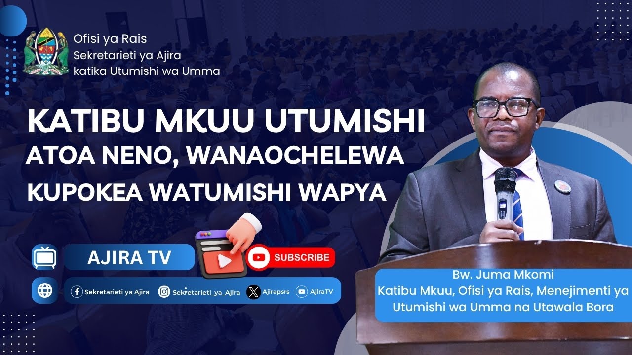 KATIBU MKUU UTUMISHI ATOA NENO KWA WANAOCHELEWA KUWAPOKEA WATUMISHI WAPYA