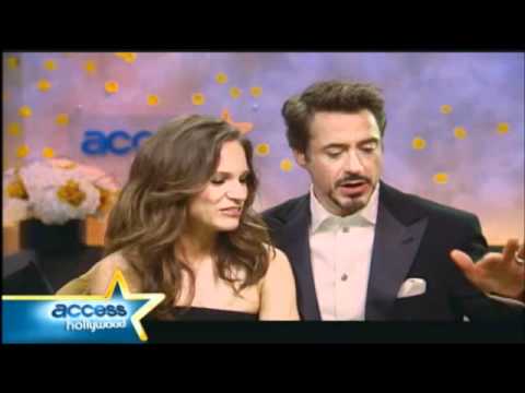 Cute - Post GoldenGlobe interview Robert Downey Jr...