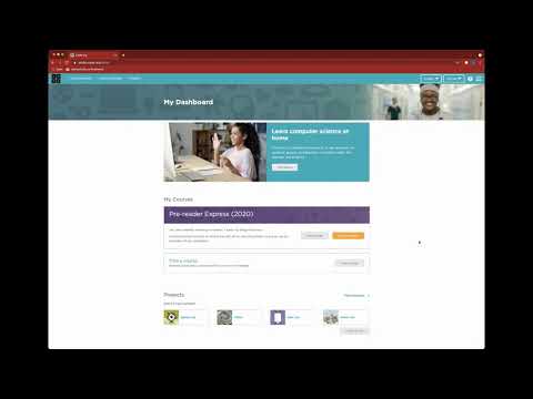 Code.org - Student View to access sections