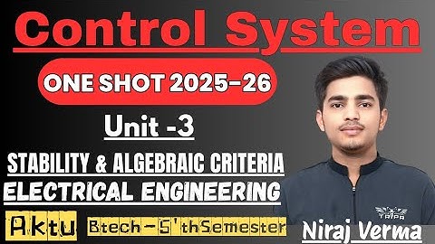 Unit -3 Control System One Shot| Btech -5