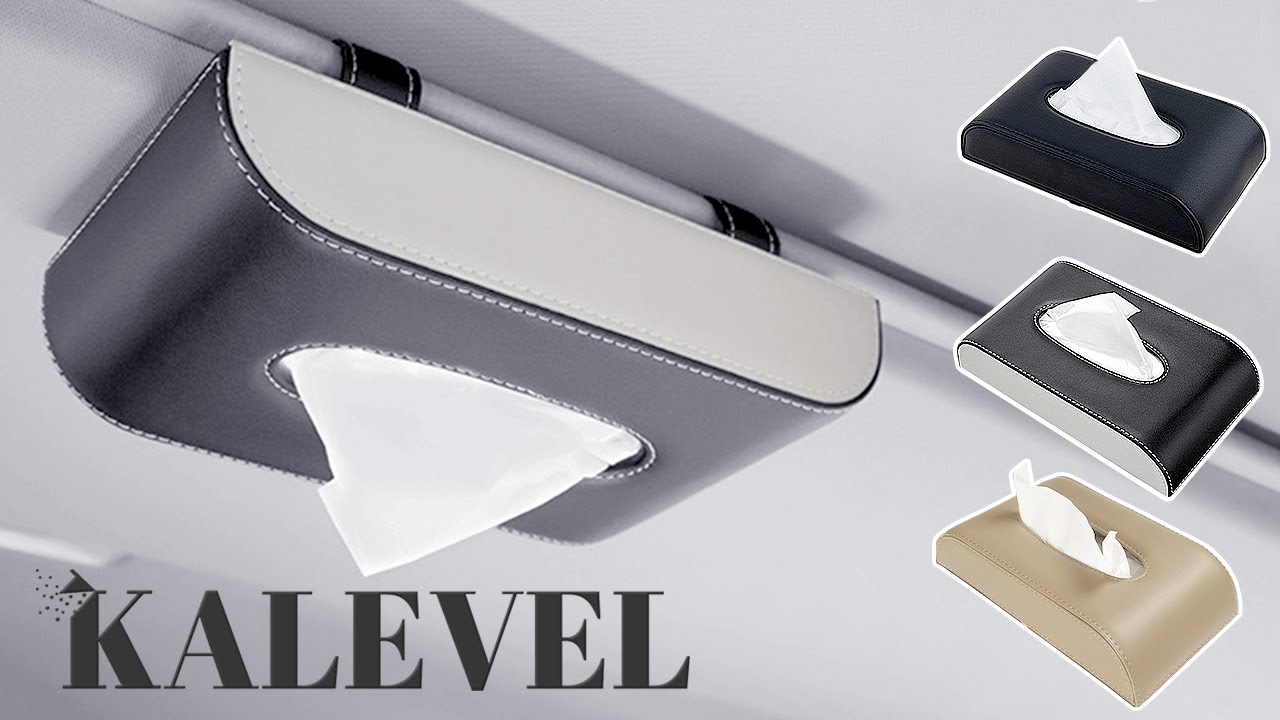 Kalevel Leather Tissue Box Holder for Car