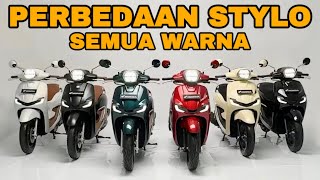 HARGA DAN WARNA HONDA STYLO 160 🔥🔥🔥SIMAK PERBEDAANNYA ‼️