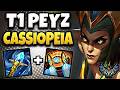 T1 Peyz Cassiopeia vs Varus [ ADC ] Korea Challenger 2455 LP | Patch 26.9