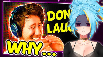 WHY... | LuminusRed Reacts To "MARKIPLIER Try not to LAUGH CHALLENGE"