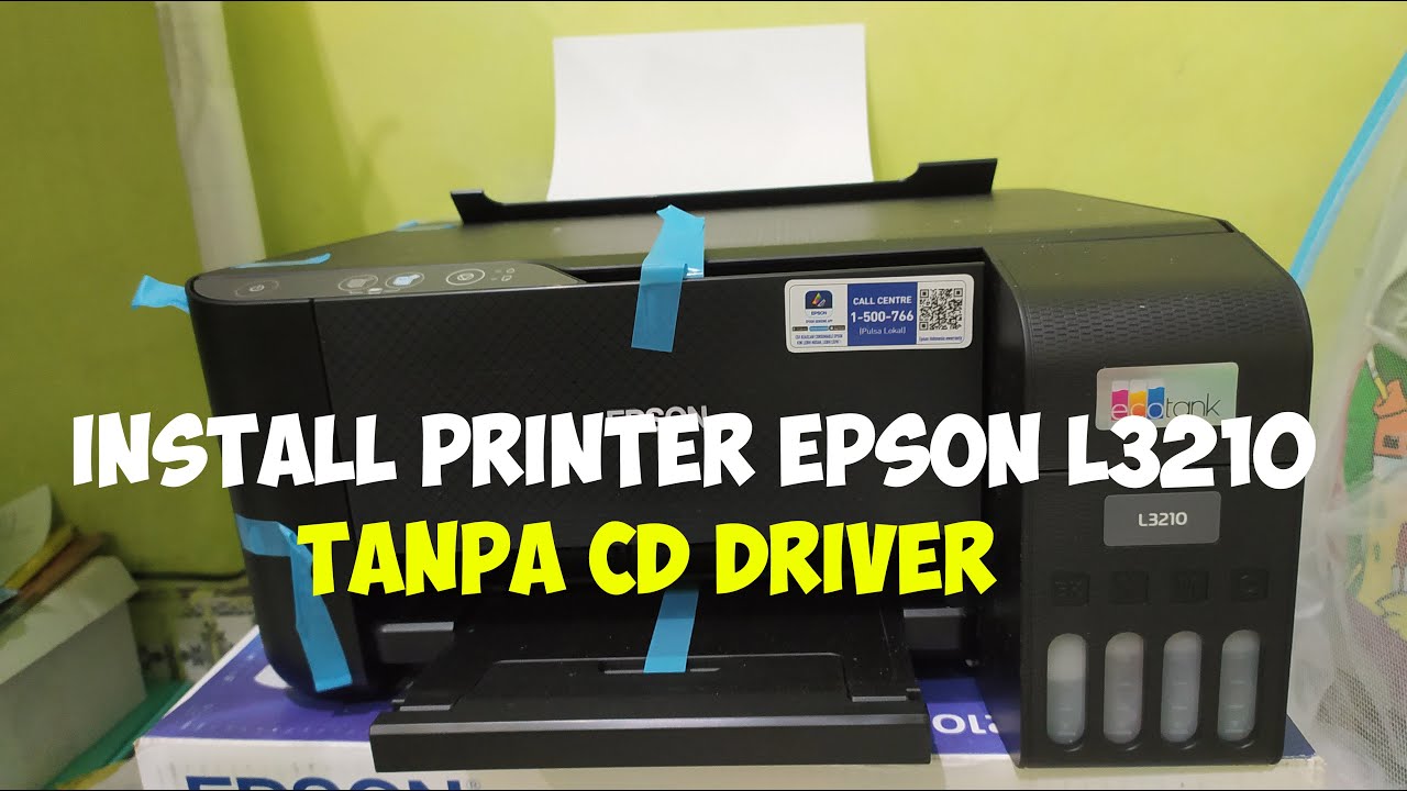 cara install printer epson l3210 tanpa cd penerus epson l3110 YouTube