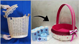 DIY Making Baby Bascket With A Broken  one /Baby shower/Recycle Ideas