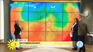 Meteorolog-Ulrika: Vi har både höst, vinter och sommar – samtidigt! - Nyhetsmorgon (TV4)