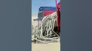 The process of unloading bamboo - a good way to increase work efficiency