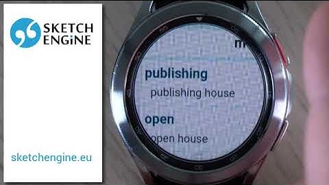 Sketch Engine on smartwatch