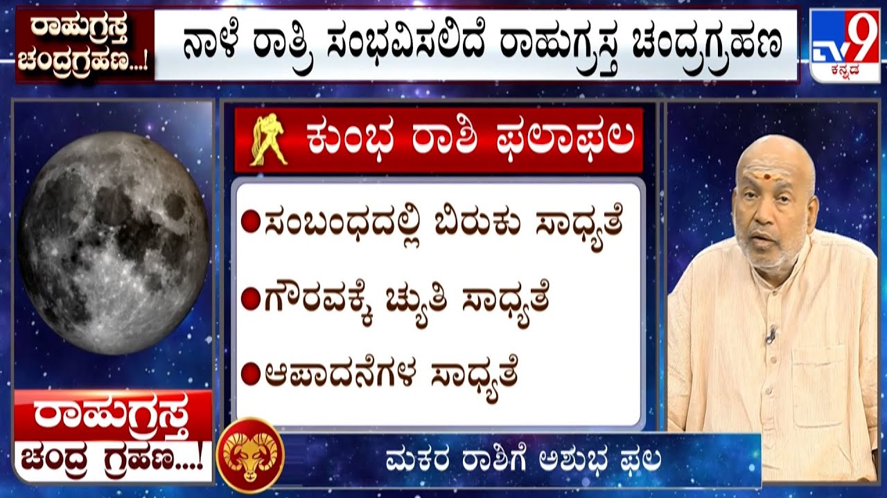 Blood Moon Lunar Eclipse 2025: Effects On Aquarius| ಕುಂಭ ರಾಶಿ | Kumbha Rashi | ರಾಹುಗ್ರಸ್ತ ಚಂದ್ರಗ್ರಹಣ