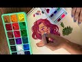 Trying New Art Supplies // Paint with me // Jacquelindeleon