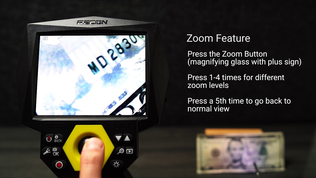 Recon Borescope How to use zoom feature YouTube