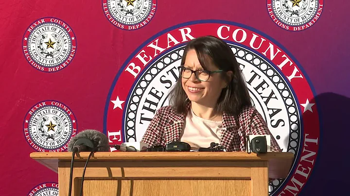 WATCH: Bexar County elections administrator provides 4 p.m. update on Election Day voting numbers