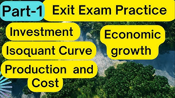 Part-I | Model Exam | Exit Exam | Economics Exit Exam With Answers| #Macroeconomics #microeconomics