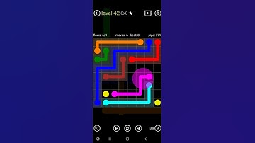 How To Solve Flow Free 8x8 Mania Level 42 Medium Board Walk Through Solution Walkthrough