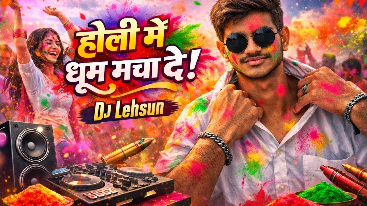 होली में धूम मचा दे 🎨 | DJ Holi Remix 2026 🔥 Hard Bass Jankar Mix | Bhojpuri Party Song #DJHoli