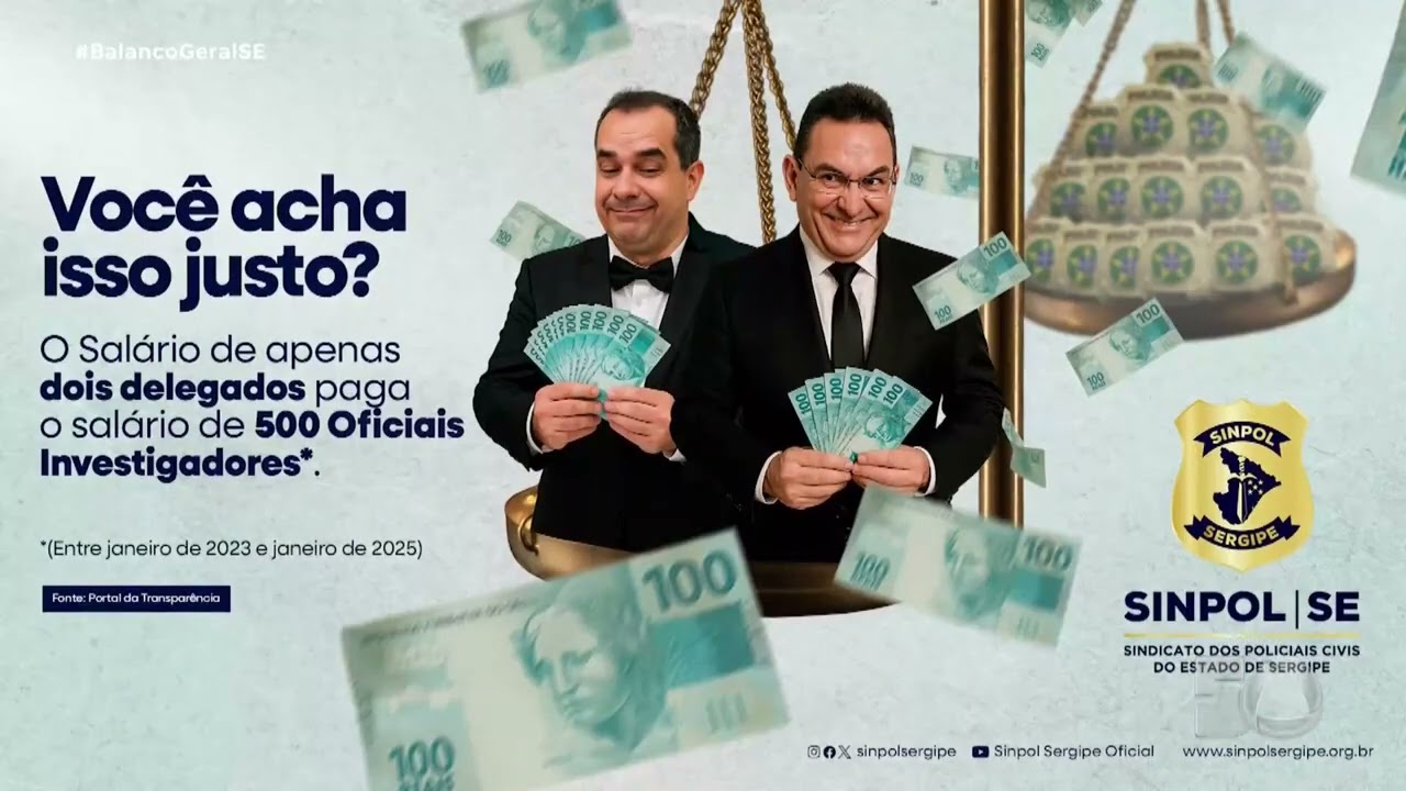 Presidente do Sinpol/SE fala sobre a disparidade salarial entre delegados e Oficiais Investigadores