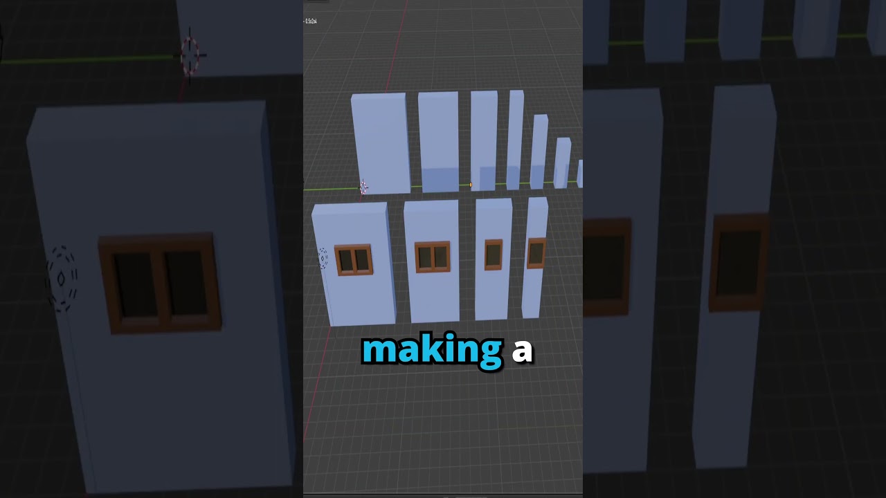 Create Buildings FASTER in Blender – Learning Game Dev – Day 38