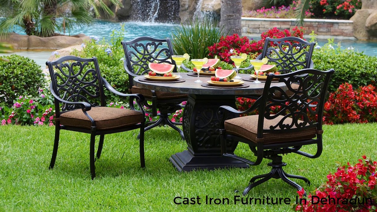Cast Iron Table Chair, Table & Benches Manufacturer in Dehradun - YouTube