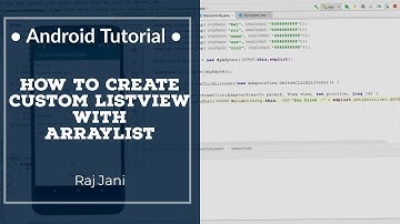 Create Custom ListView in android (Android Studio + Java) | Create ListView #1