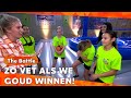 Volleybal  en voetbal  op een mega luchtkussen  battle bossaball  zappsport