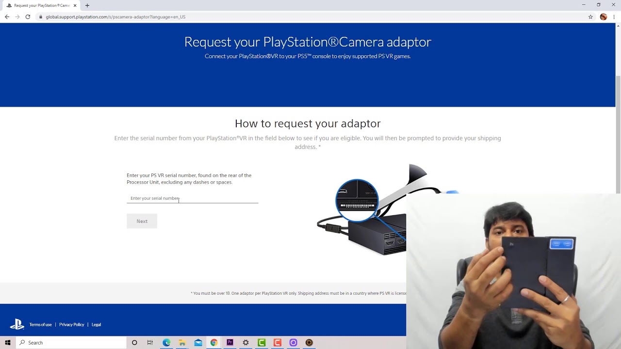 How to Request for Playstation Camera Adaptor for your PS5 Console? 