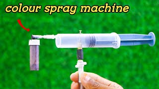How to make colour spray machine home made || Mr. Dharoniya