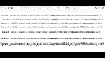 avcDeprecated: __autoload() is deprecated ues  spl autoload register instead   2022