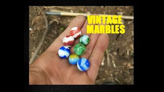 Digging Vintage Marbles On A Town Dump - Bottle Digging - Antiques For Free - Trash Picking -