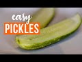 Easy Refrigerator Dill Pickles 🥒 Simple Recipe (No Canning)