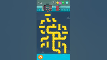 Level 4 of pipes game in Smart puzzle collection game