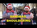 UK&#39;S STRONGEST MEN Attempt to BREAK the SANDBAG SHOULDERING RECORD