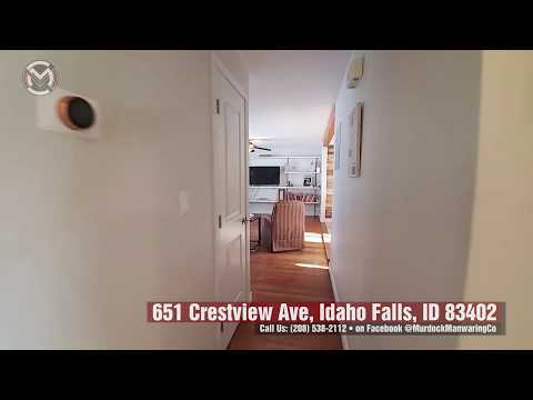 651 Crestview, Idaho Falls, ID home video tour