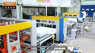 Automatic Mattress AI Intelligent Robotic Spraying Palletizing Production Line