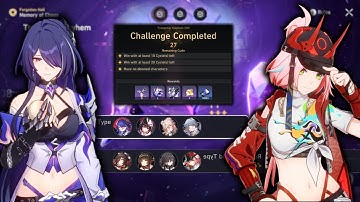 New Memory of Chaos 2.7 with E6S1 Acheron & E0S1 Rappa ! Honkai Star Rail