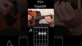 Video thumbnail of "BSW - Egyedül - Egyszerű gitár akkordok #Shorts"