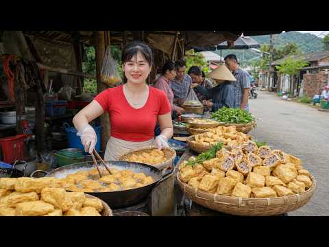 Timelapse - Cooking Stuffed Tofu | Selling At Country Market