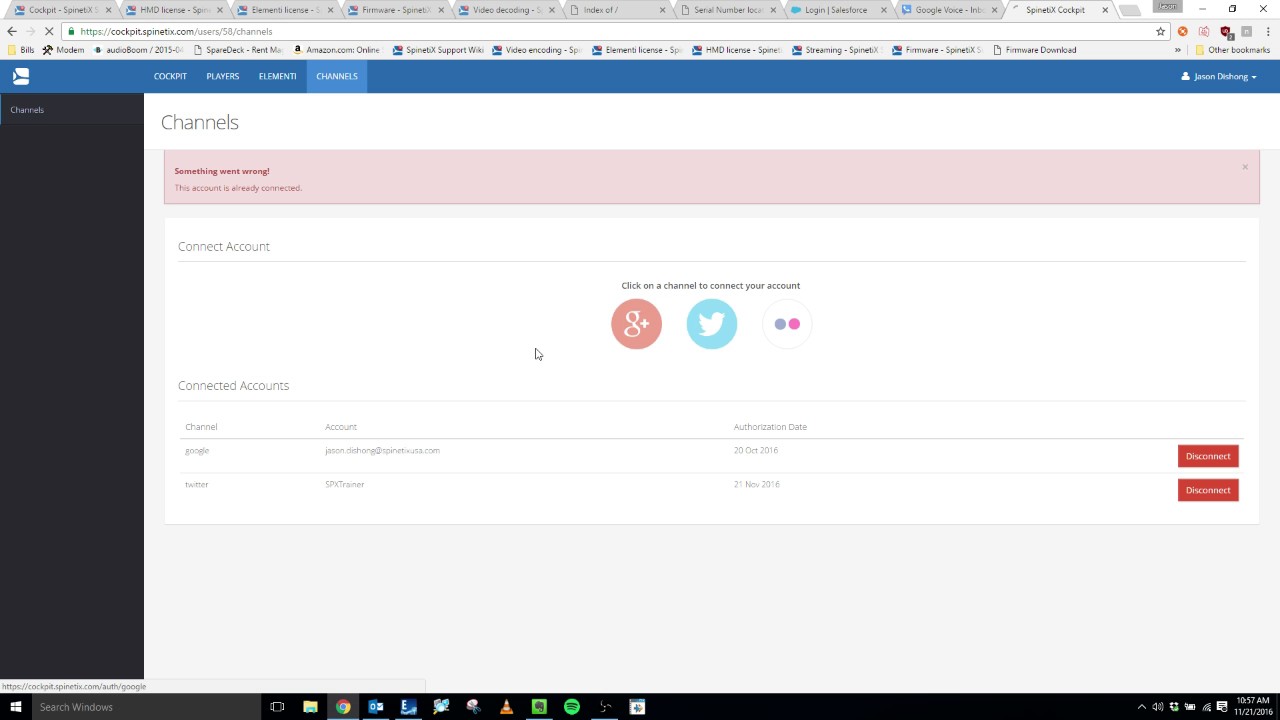 Linking Accounts in Cockpit
