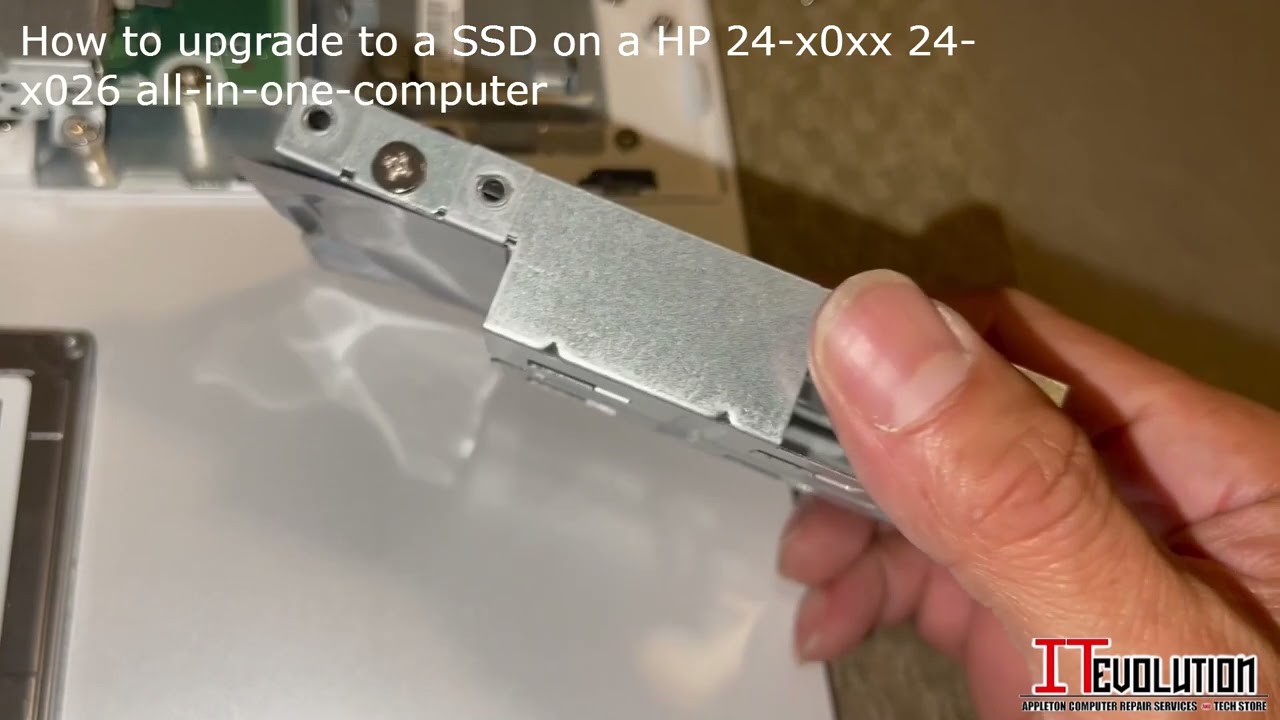HP 24-x0xx 24-x026 SSD upgrade - YouTube