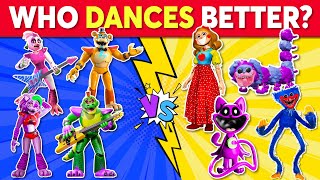 Who DANCES Better? 💃🎶 Five Nights at Freddy's VS Poppy Playtime | FNAF vs Poppy Playtime Edition