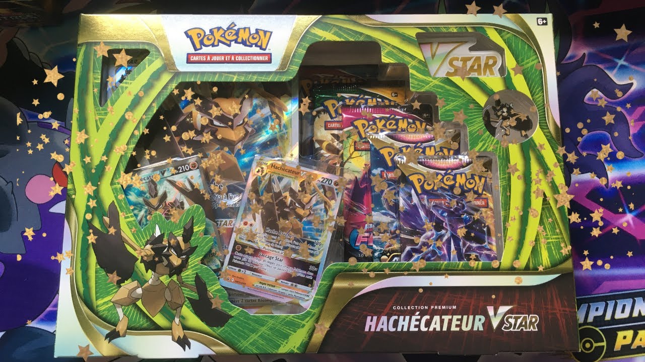 Coffret Collection Premium - Hachécateur V-Star Pokémon - UltraJeux