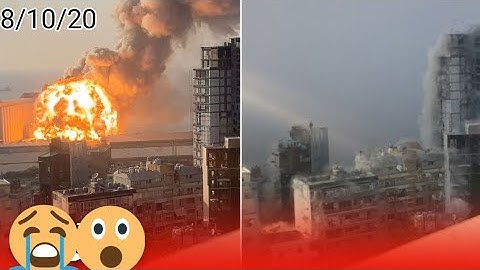 Beirut explosion: new drone footage reveals scale of damage to homes💥💥🔥