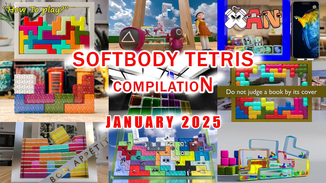 SOFTBODY TETRIS | JANUARY COMPILATION SPECIAL